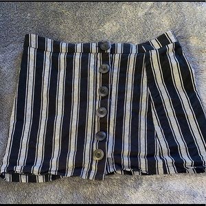 black and white skirt